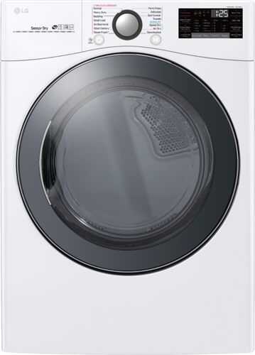 Rent to own LG - 7.4 Cu. Ft. Stackable Smart Electric Dryer with Steam and Sensor Dry - White