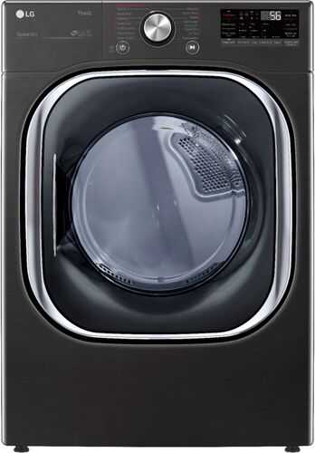 LG - 7.4 Cu. Ft. Stackable Smart Electric Dryer with Steam and Built  In Intelligence - Black Steel