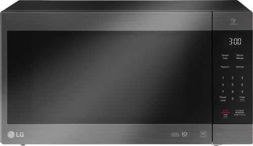 LG - NeoChef 2.0 Cu. Ft. Countertop Microwave with Smart Inverter and EasyClean - PrintProof Black Stainless Steel