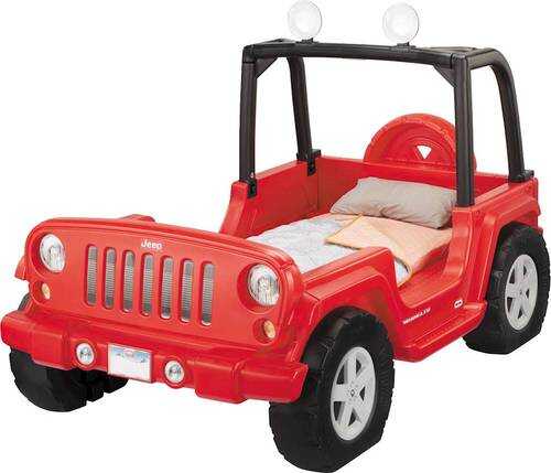 Rent to own Little Tikes - Jeep® Wrangler 53" Toddler/Twin Bed - Red