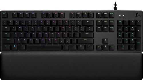 Logitech - G513 GX Red Carbon Wired Gaming Mechanical Keyboard with RGB Backlighting - Gray