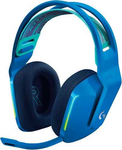 Logitech - G733 LIGHTSPEED Wireless DTS Headphone:X v2.0 Gaming Headset for PC, Mac and PlayStation 4 - Blue