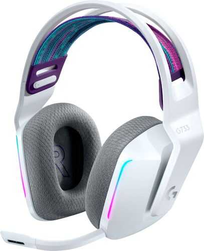 Logitech - G733 LIGHTSPEED Wireless DTS Headphone:X v2.0 Gaming Headset for PC, Mac and PlayStation 4 - White