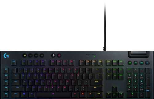 Logitech - G815 LIGHTSYNC RGB Mechanical Gaming Keyboard with GL Clicky Switch - Black