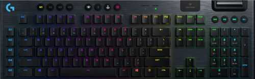 Logitech - G915 LIGHTSPEED Wireless RGB Mechanical Gaming Keyboard with GL Clicky Switch - Black