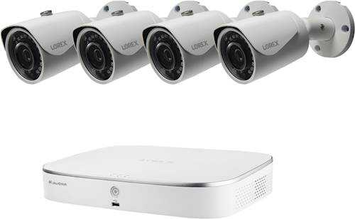 Rent to own Lorex - 8-Channel, 4-Camera Wired 5MP 2TB NVR IP Security System - White