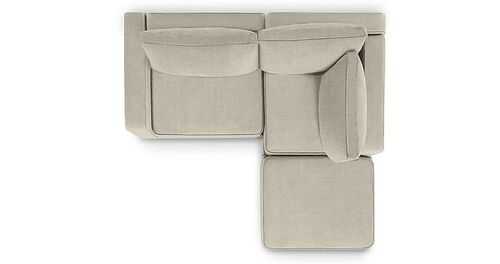 Lovesac - 3 Seats + 4 Sides Chenille & Standard Foam (9 Boxes) - Tan