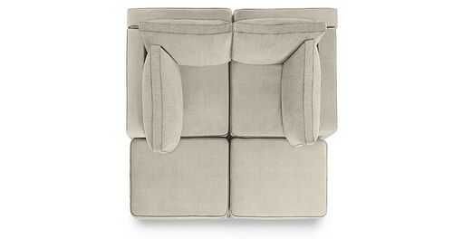 Lovesac - 4 Seats + 4 Sides Chenille & Lovesoft (10 Boxes) - Tan