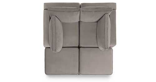 Lovesac - 4 Seats + 4 Sides Padded & Standard Foam (10 Boxes) - Taupe