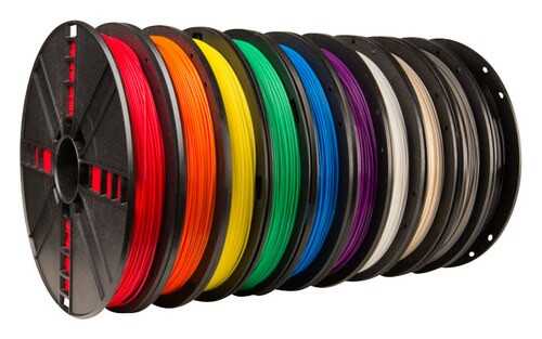 Rent to own MakerBot - 1.75mm PLA Filament 2 lbs. (10-Pack) - Black/White/Red/Orange/Yellow/Green/Blue/Gray