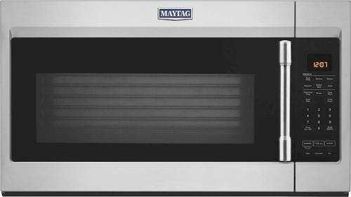 Rent to own Maytag - 1.9 Cu. Ft. Over-the-Range Microwave with Sensor Cooking and Dual Crisp - Fingerprint Resistant Stainless Steel