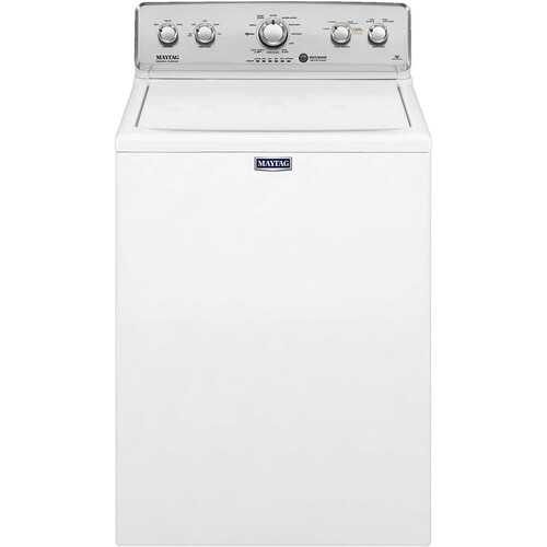 Maytag - 4.2 Cu. Ft. High Efficiency Top Load Washer with Dual-Action PowerWash Agitator - White