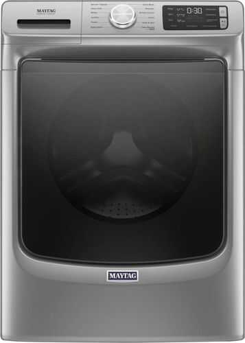 Rent to own Maytag - 4.8 Cu. Ft. High Efficiency Front Load Washer with Steam - Metallic Slate