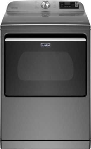 Rent to own Maytag - 7.4 Cu. Ft. 13-Cycle Electric Dryer with Steam and Extra Power Button - Metallic Slate