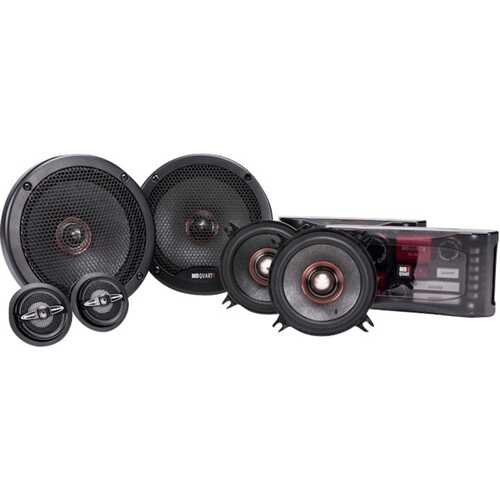 Rent to own MB Quart - 6.5" 3-Way Car Speakers with Aerated Paper Cones (Pair) - Black