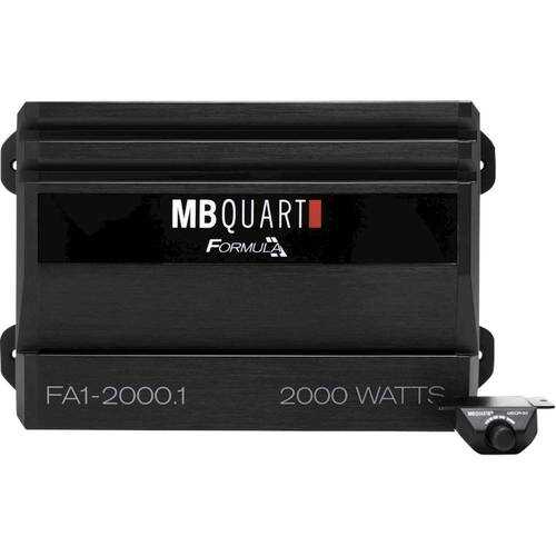 Rent to own MB Quart - Formula 2000W Class D Digital Mono MOSFET Amplifier with Variable Low-Pass Crossover - Black