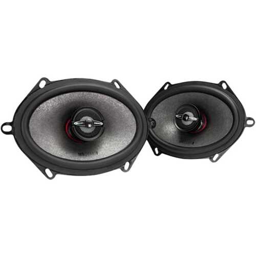 Rent to own MB Quart - Premium 6" x 8" and 5" x 7" 2-Way Car Speakers with Aerated Paper Cones (Pair) - Black
