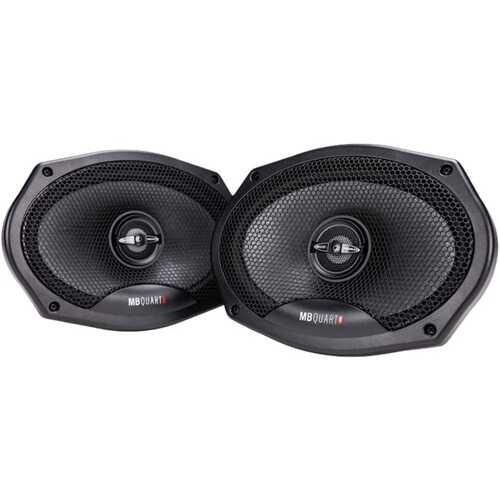 Rent to own MB Quart - Premium 6" x 9" 2-Way Car Speakers with Aerated Paper Cones (Pair) - Black