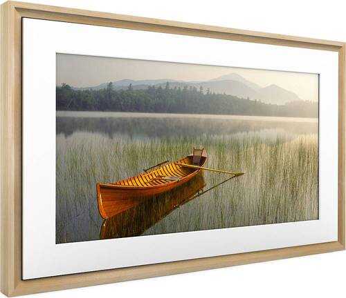 Rent to own Meural - Canvas II 21.5" Widescreen LCD Wi-Fi Digital Photo Frame - Light Wood