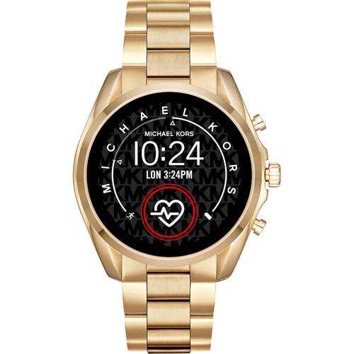 Rent to own Michael Kors - Gen 5 Bradshaw Smartwatch 44mm Stainless Steel - Gold with Gold Band