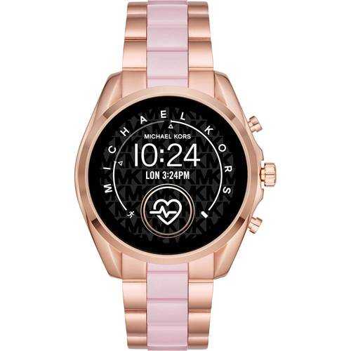 Rent to own Michael Kors - Gen 5 Bradshaw Smartwatch 44mm - Rose Gold with Rose Gold/Pink Band