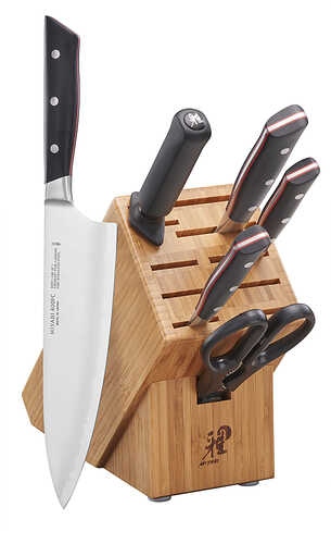 Rent to own Miyabi - Evolution 7-pc Knife Block Set - Brown