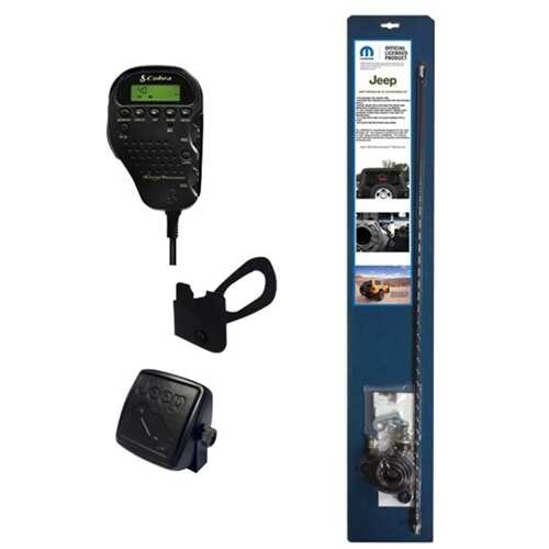 Rent to own Mopar - Complete CB Radio and Antenna Kit for Jeep Wrangler - Black