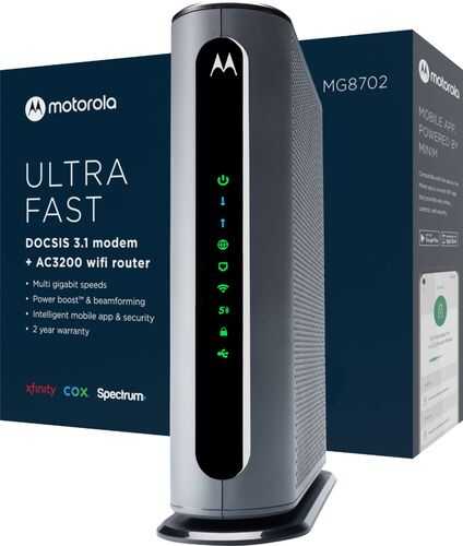 Rent to own Motorola - AC3200 Router with 32 x 8 DOCSIS 3.1 Cable Modem - Black
