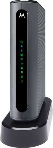 Rent to own Motorola - Dual-Band AC1900 Router with 24X8 DOCSIS 3.0 Cable Modem and Comcast Xfinity Voice Support - Black
