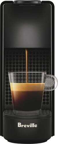 Nespresso - Essenza Mini Black by Breville with Aeroccino3 - Piano Black