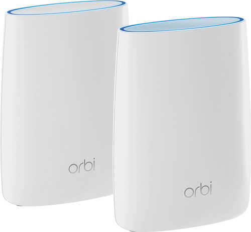 NETGEAR - Orbi AC3000 Tri-Band Mesh Wi-Fi System (2-pack) - White