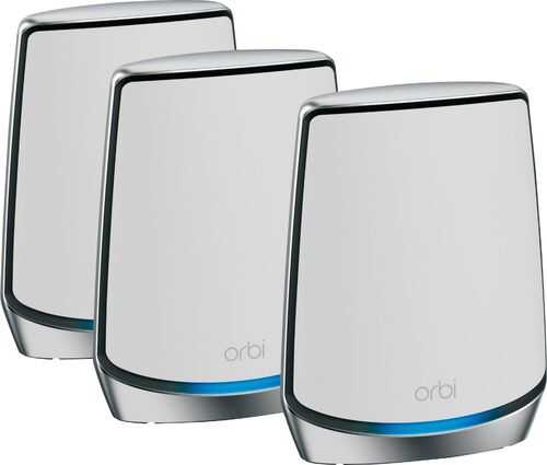 Rent to own NETGEAR - Orbi AX6000 Tri-Band Mesh WiFi 6 System (3-pack) - White