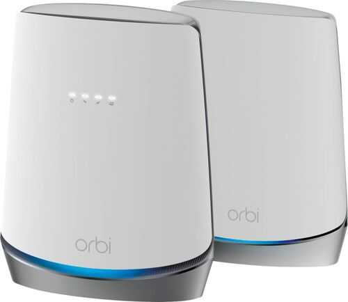 Rent to own NETGEAR - Orbi Tri-Band AX4200 Mesh WiFi System with 32x8 DOCSIS 3.1 Cable Modem (2-Pack) - White