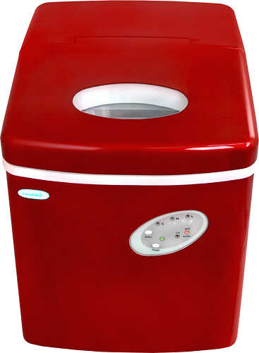 NewAir - 12" 28-Lb. Compact Portable Ice Maker - Red