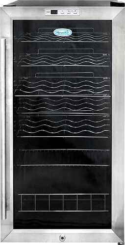 Rent To Own - NewAir - 27-Bottle Wine Cooler - Stainless Steel - Stainless steel