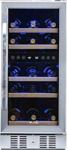 NewAir - 29-Bottle Wine Cooler - Stainless steel