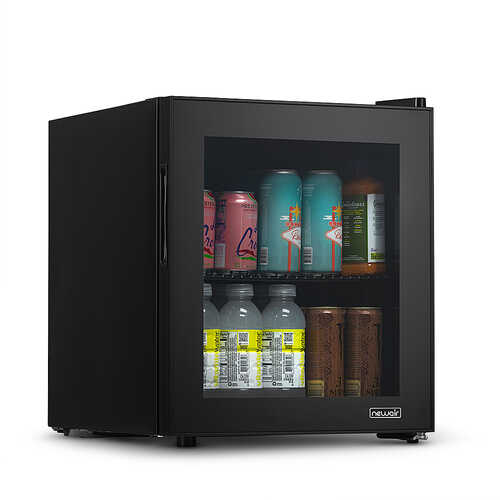 NewAir - 60-Can Beverage Cooler - Black