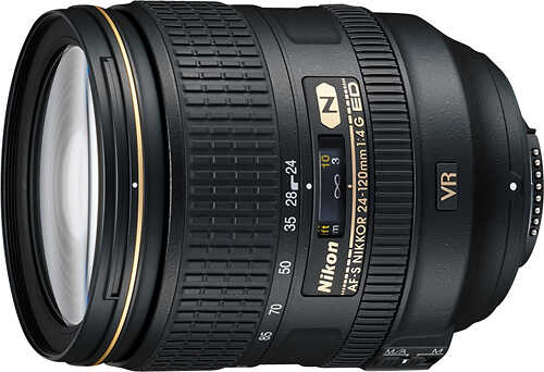 Rent to own Nikon - AF-S NIKKOR 24-120mm f/4G ED VR Standard Zoom Lens - Black