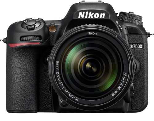 Rent To Own - Nikon - D7500 DSLR 4K Video Camera with AF-S DX NIKKOR 18-140mm f/3.5-5.6G ED VR lens - Black