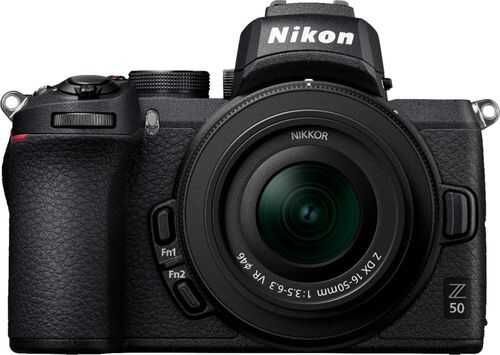 Nikon - Z50 Mirrorless 4K Video Camera with NIKKOR Z DX 16-50mm f/3.5-6.3 VR Lens - Black