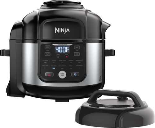 Ninja - Foodi® 11-in-1 6.5-qt Pro Pressure Cooker + Air Fryer with Stainless finish, FD302 - Stainless Steel