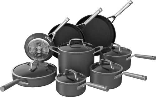 Ninja - Ninja™ Foodi™ NeverStick™ Premium Hard-Anodized 13-Piece Cookware Set - Grey