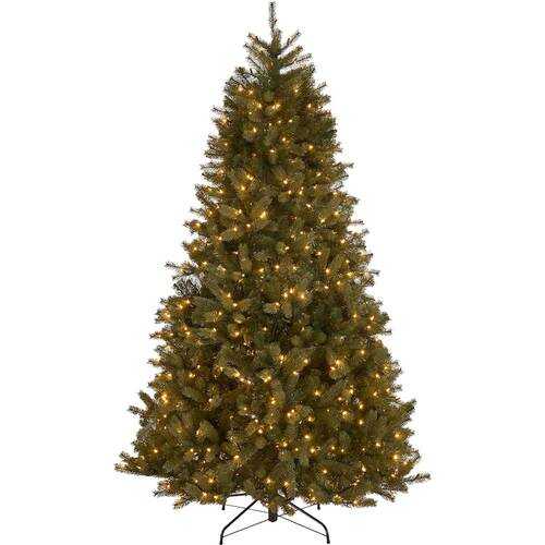 Rent to own Noble House - 9' Mixed Spruce Pre-Lit Artificial Christmas Tree - Green + Clear Lights
