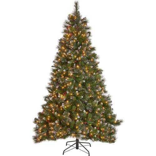 Finance a 9ft Pre-Lit Artificial Christmas Tree with Glitter Branches
