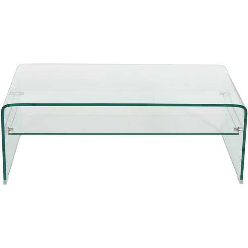 Noble House - Bowesmont Rectangular Tempered Glass Coffee Table