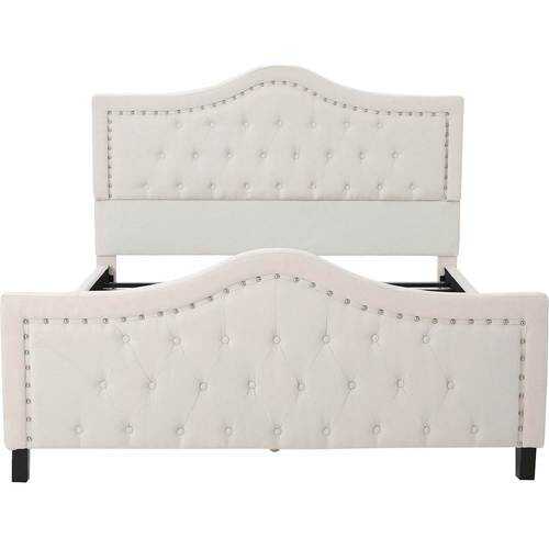 Rent to own Noble House - Turner Upholstered Queen Bed - Ivory