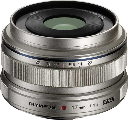 Olympus - M. 17mm f/1.8 Wide-Angle Prime Lens for Select Micro Four-Thirds Interchangeable Lens Cameras - Silver