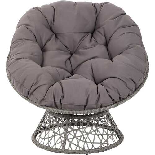 Rent to own OSP Designs - Papasan Polyester Chair - Gray