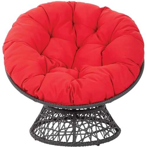 Rent to own OSP Designs - Papasan Polyester Chair - Red