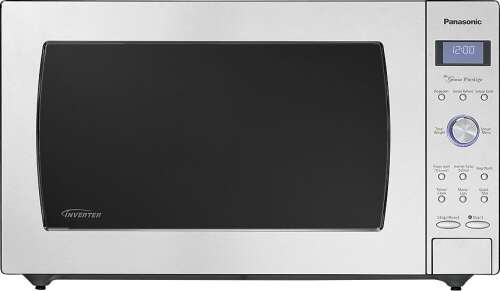 Panasonic - 2.2 Cu. Ft. Full-Size Microwave - Stainless steel